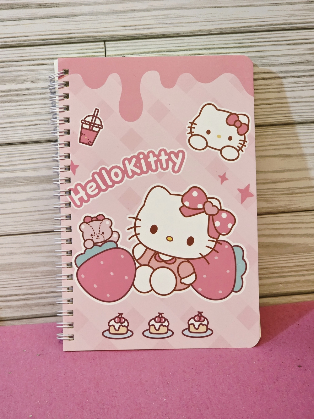 Hello Kitty Pink Spiral Notebook